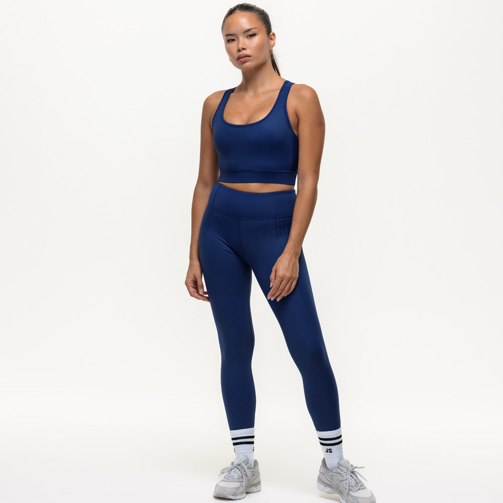 Agility Workout Leggings - True Navy