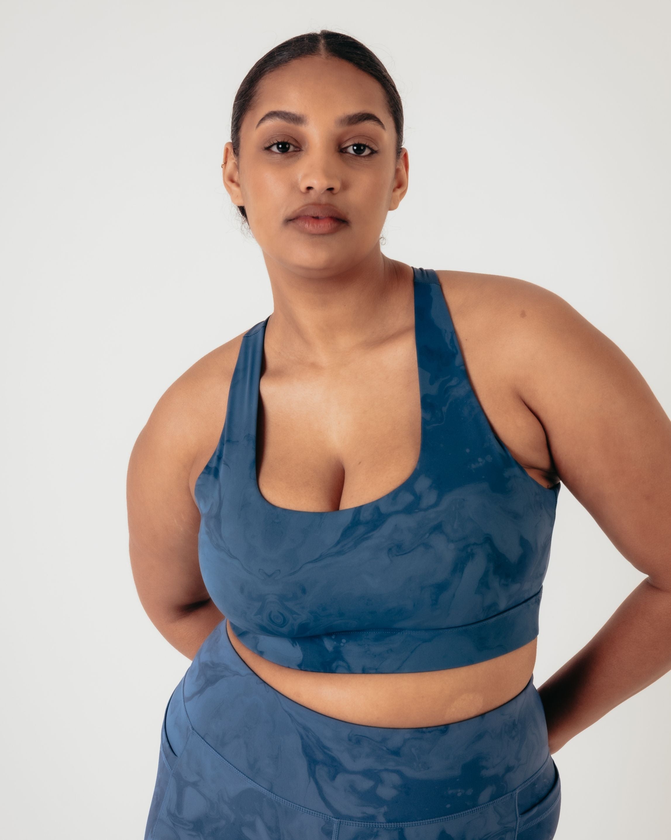 Flex Medium Support Bra - Indigo Marble