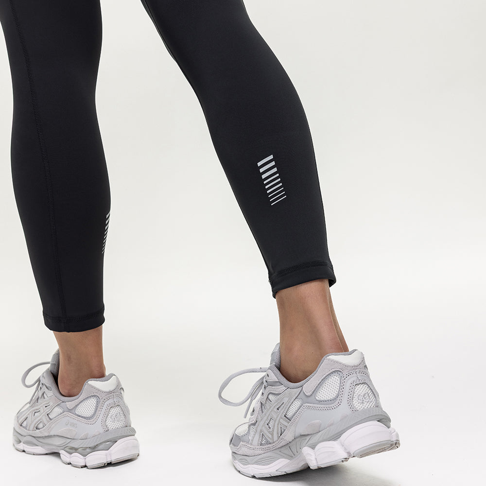 Endurance High Rise 7/8 Run Leggings - Black Onyx