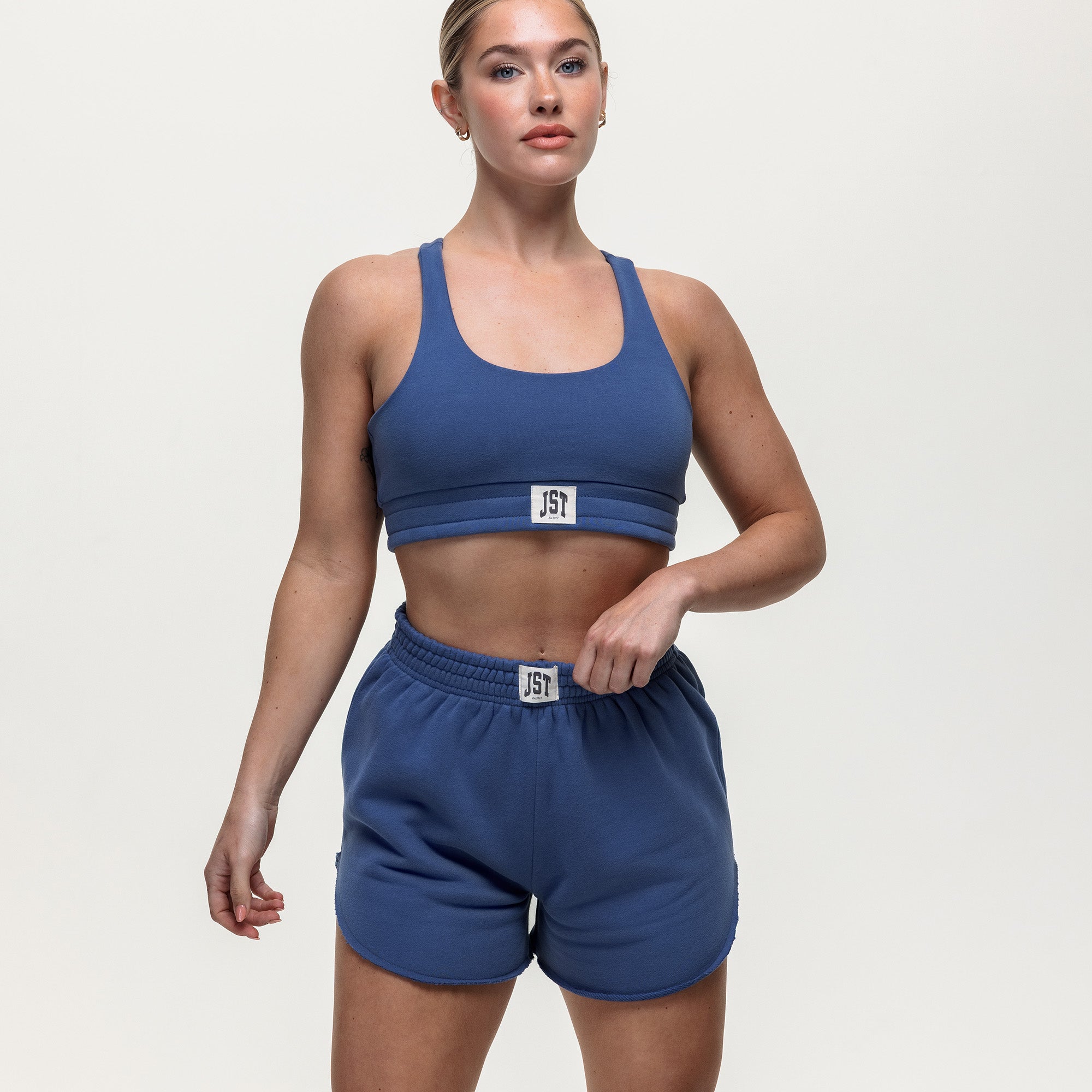 Timeout Sweatshirt Bralette - Vintage Indigo