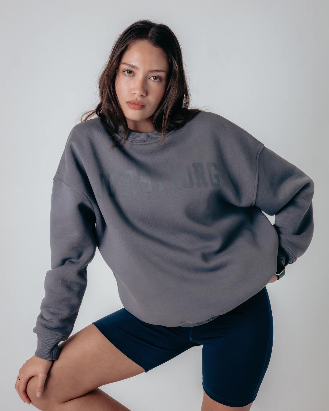 Essentials Oversized Crew - Graphite