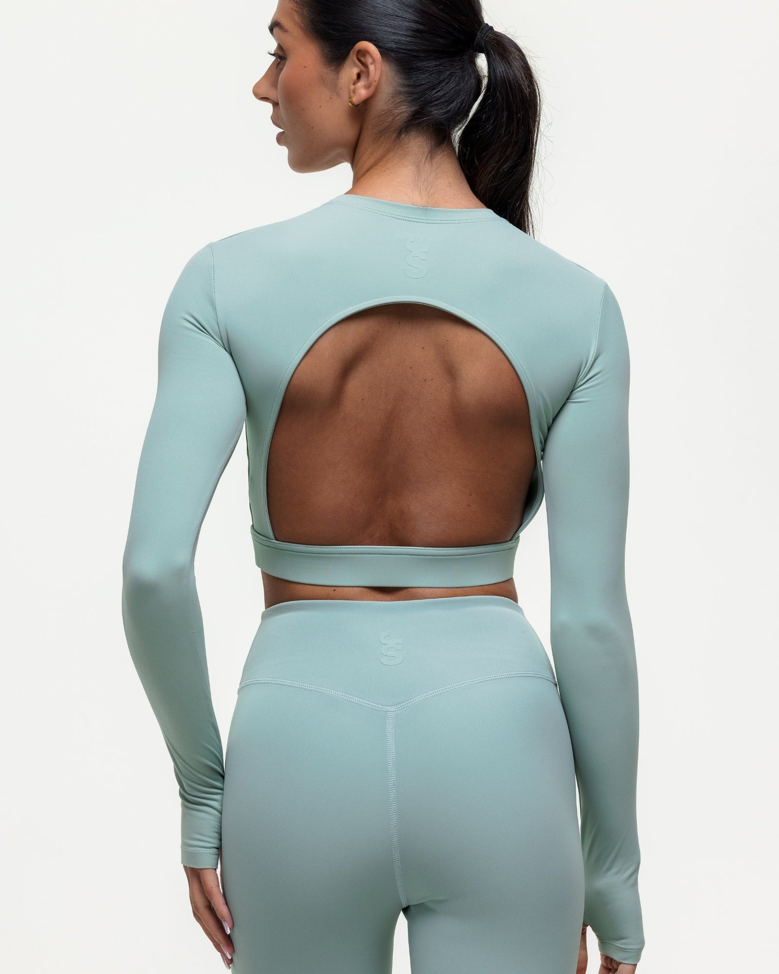 Karma Long Sleeve Crop Top - Seamoss