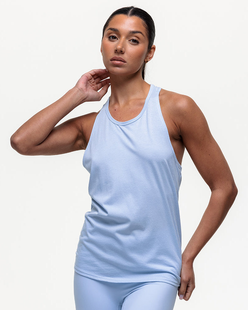 Chandra Tie Tank - Cashmere Blue