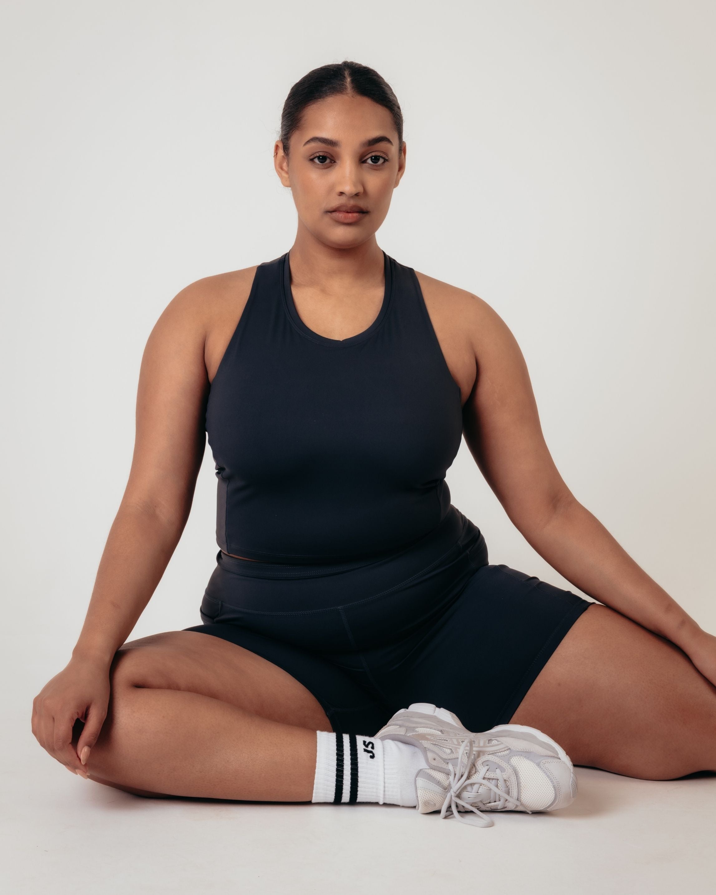 Training Crop Tank - Washed Black