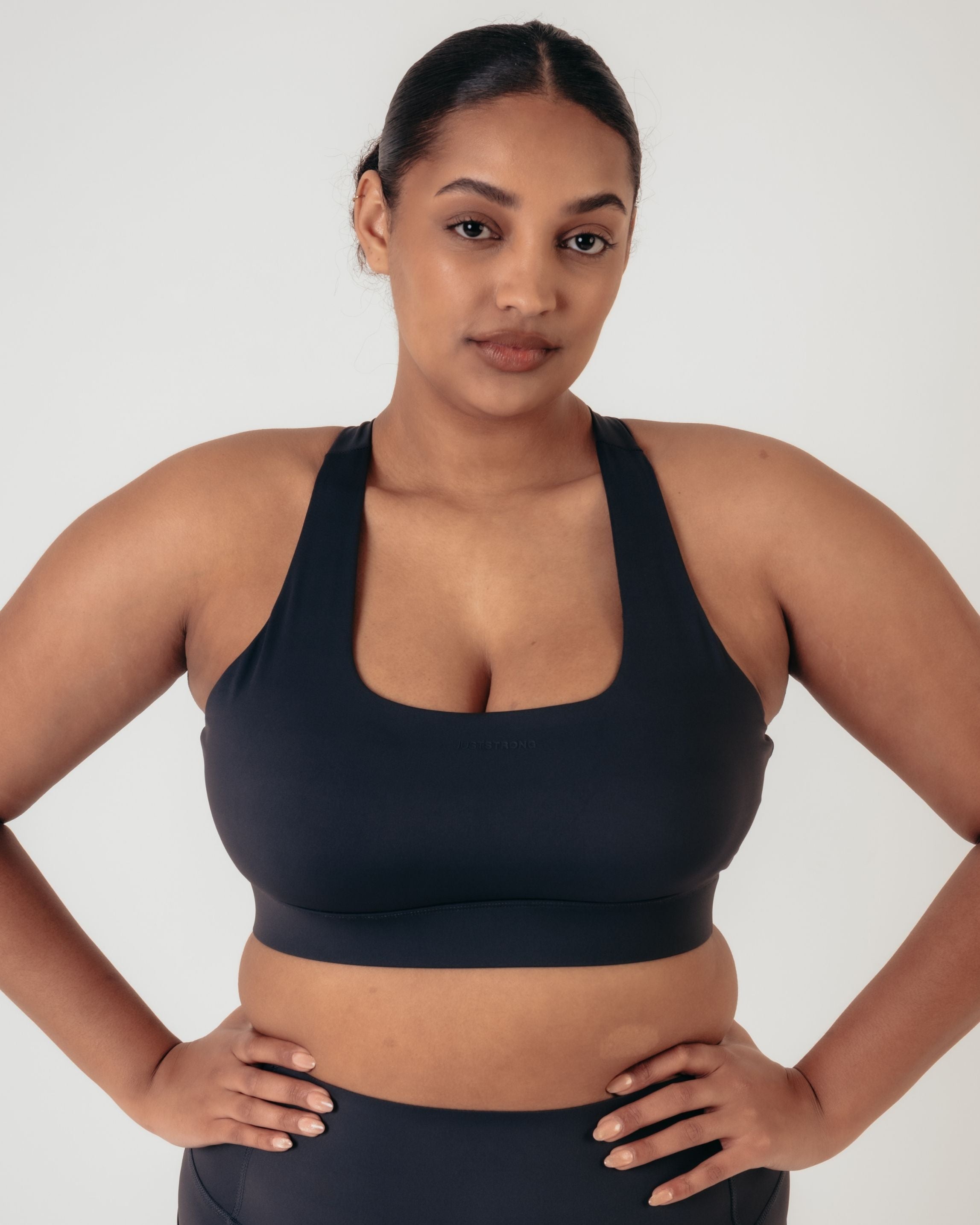 Flex Medium Support Bra - Washed Black