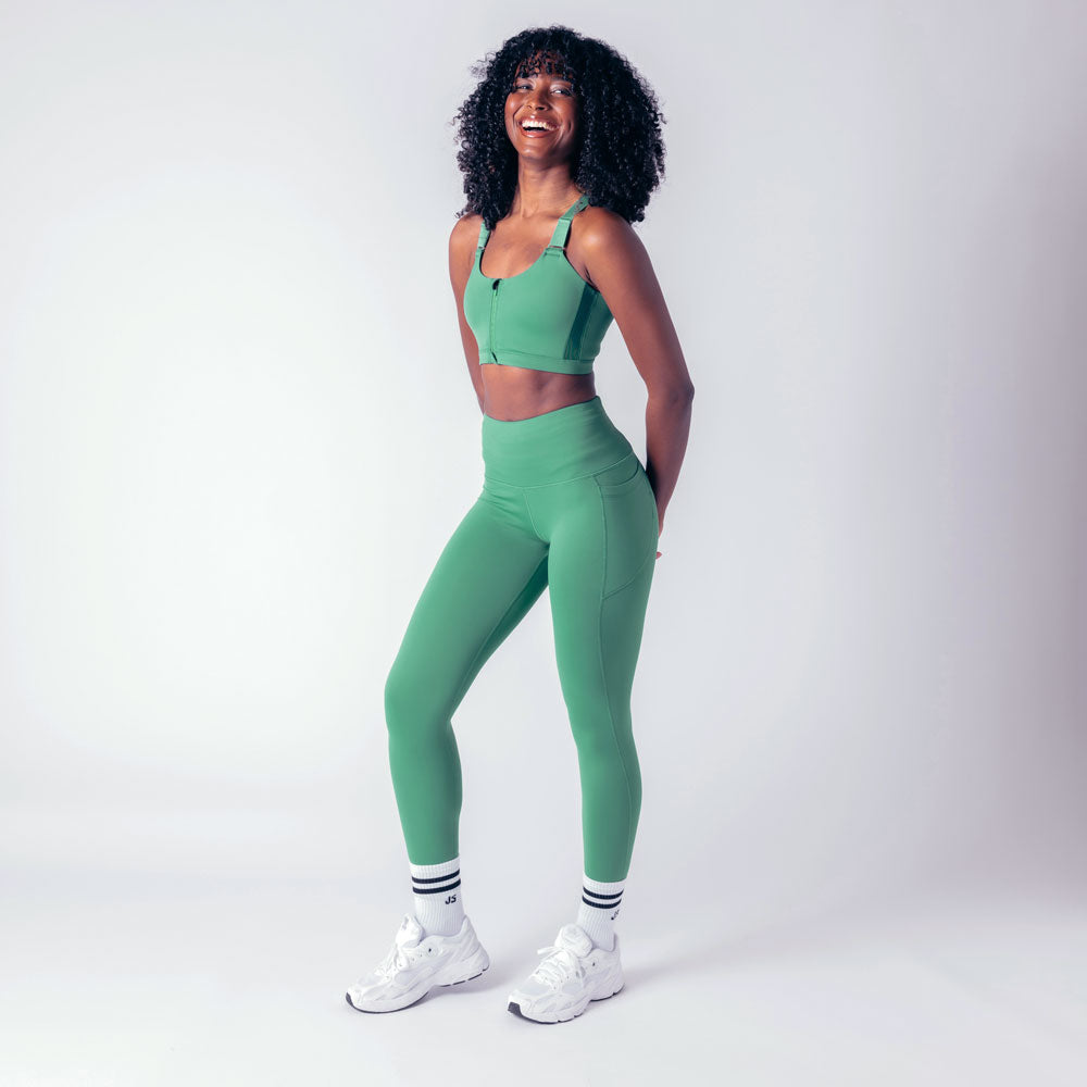 High Rise Genesis Leggings - Emerald Green