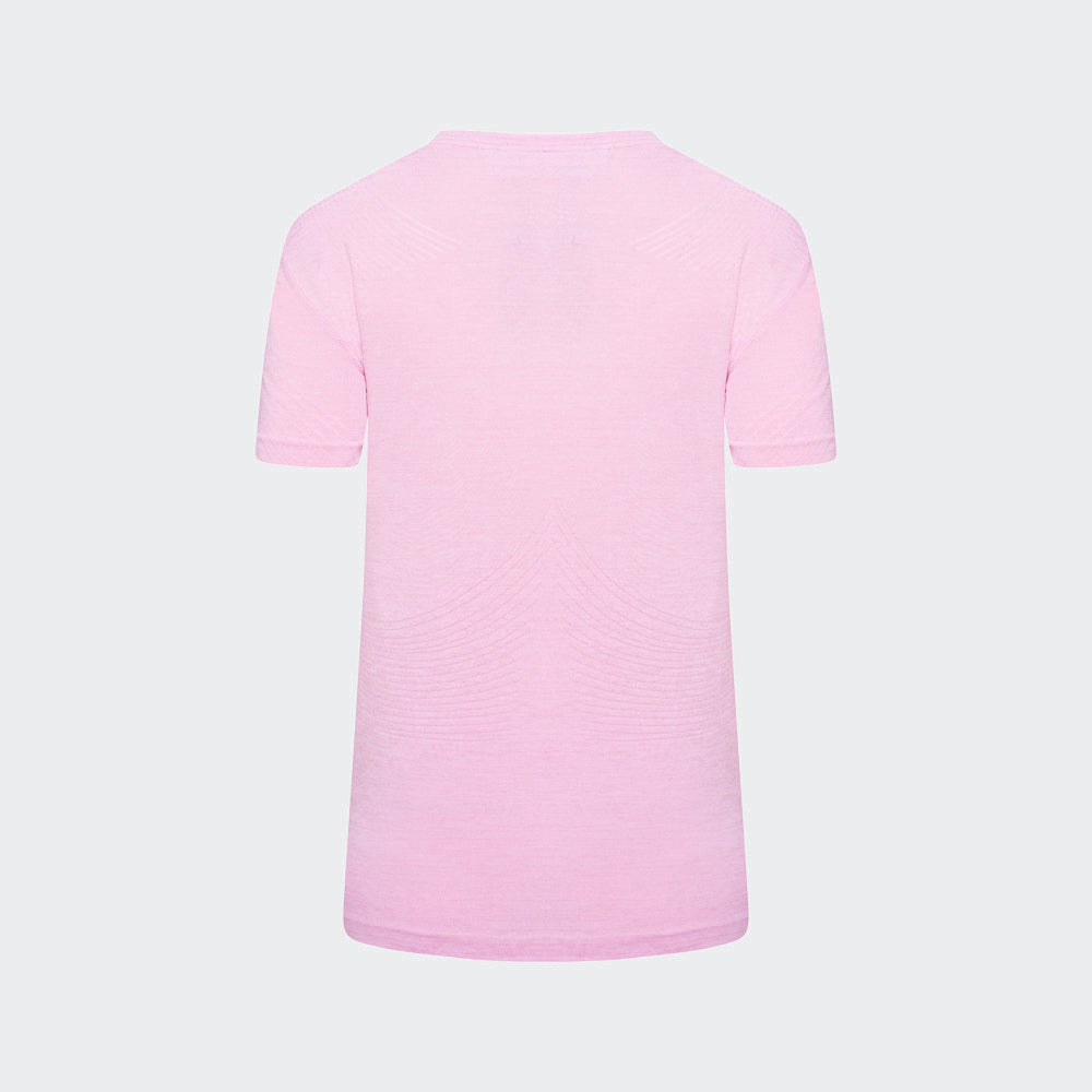 Laser Seamless Workout Tee - Bubblegum Pink