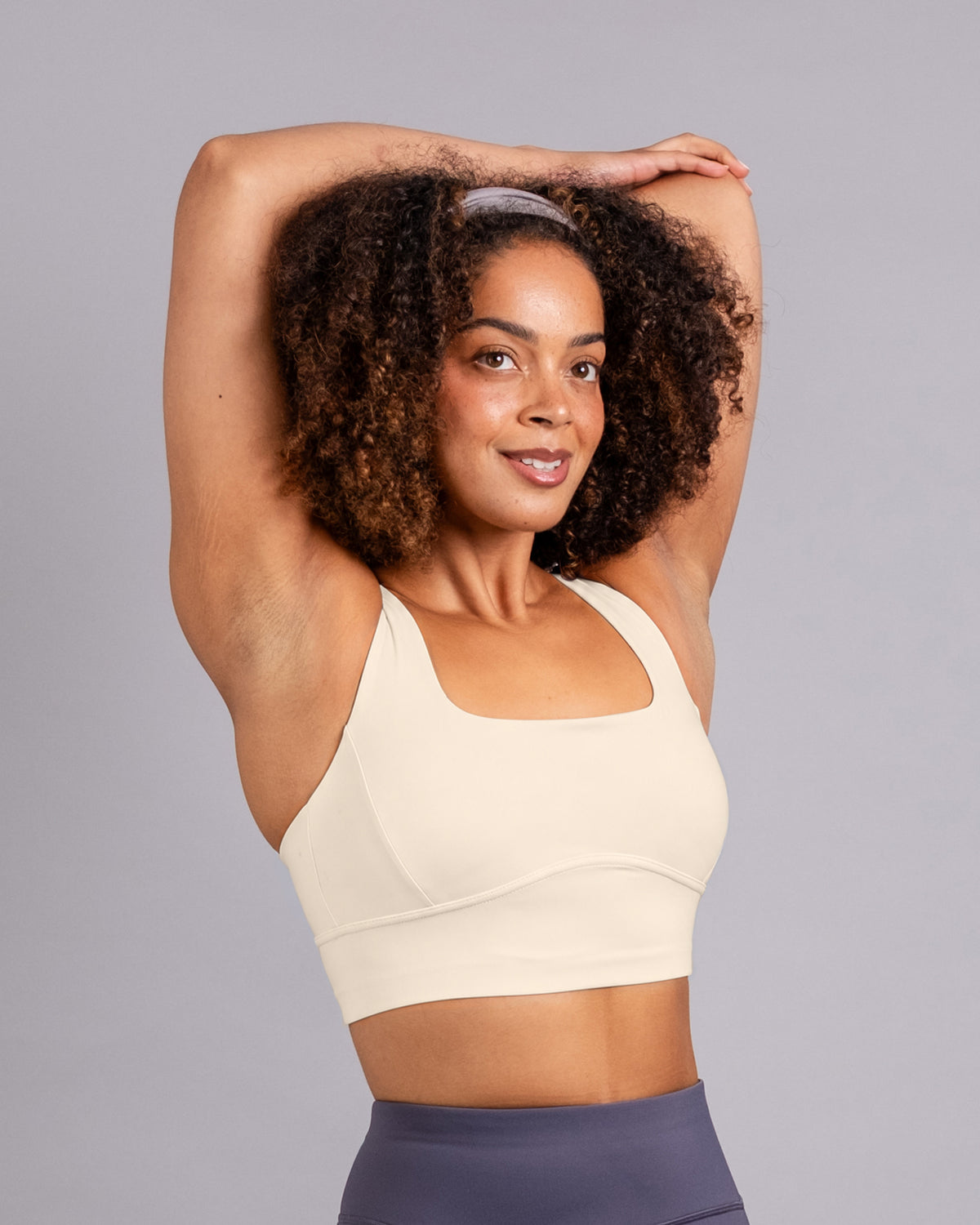 Sculpt Medium Support Bra - Oatmilk