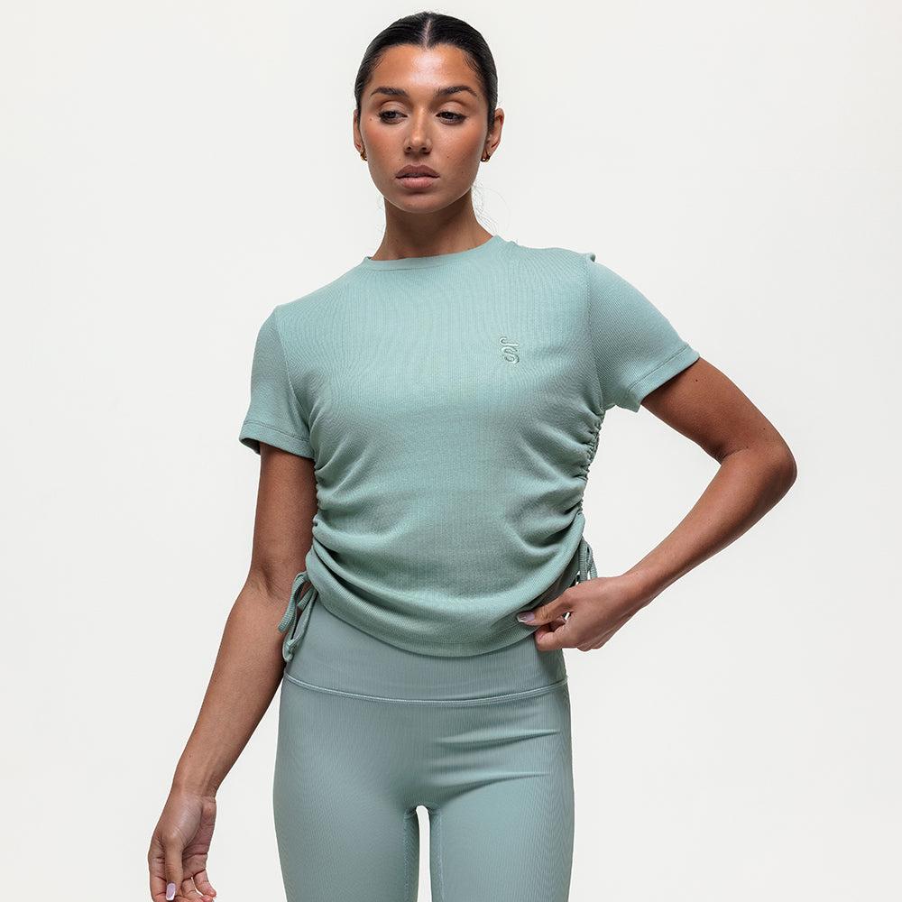 Shanti Ruched Tee - Seamoss