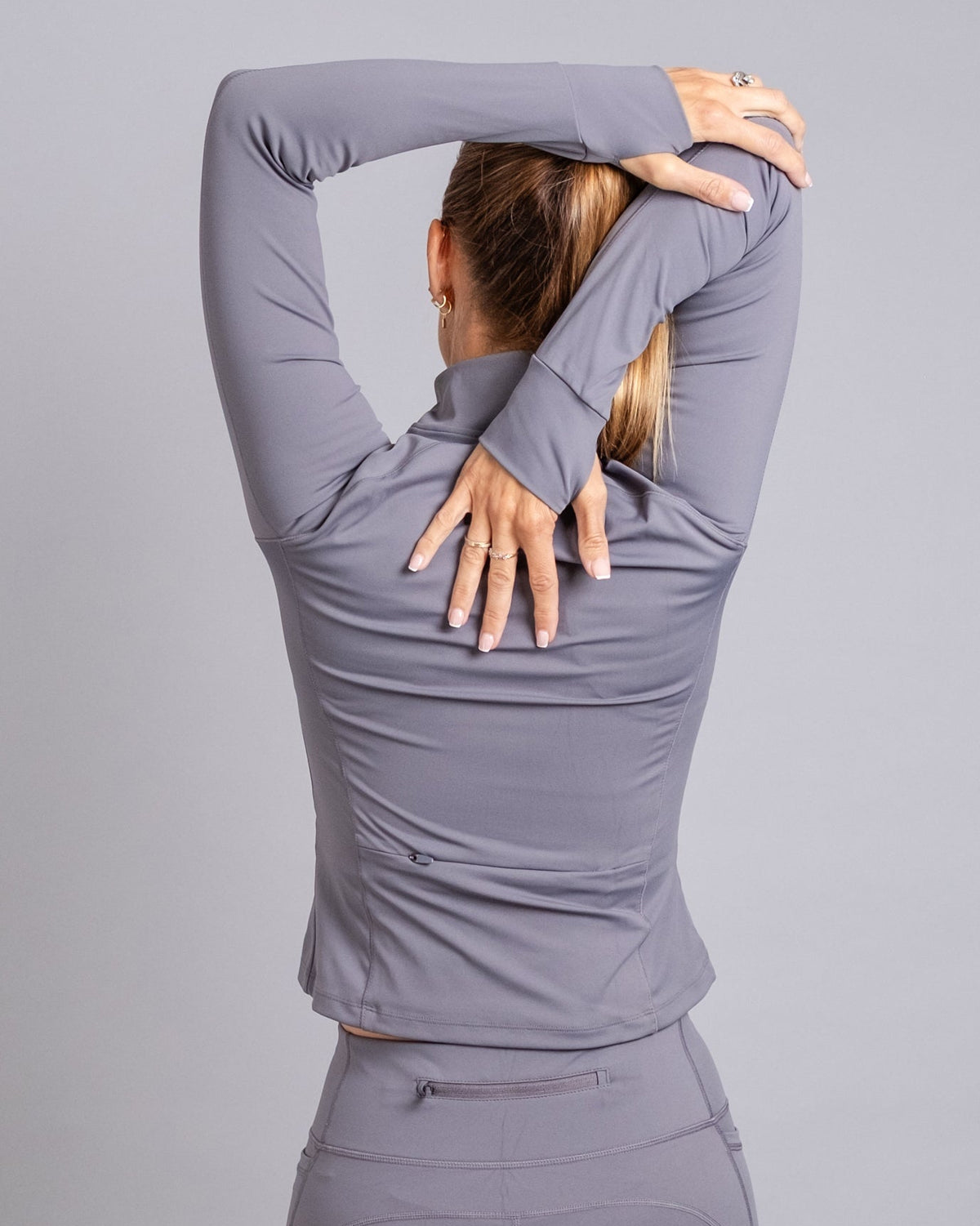 Training Zip Up Jacket - Smoke