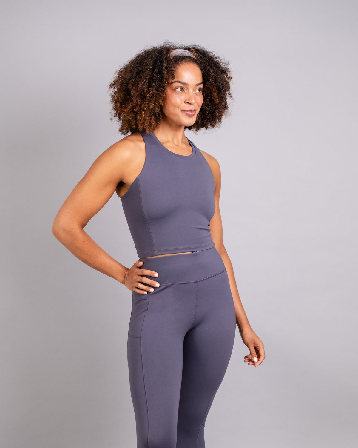 Training Crop Tank - Odyssey Grey