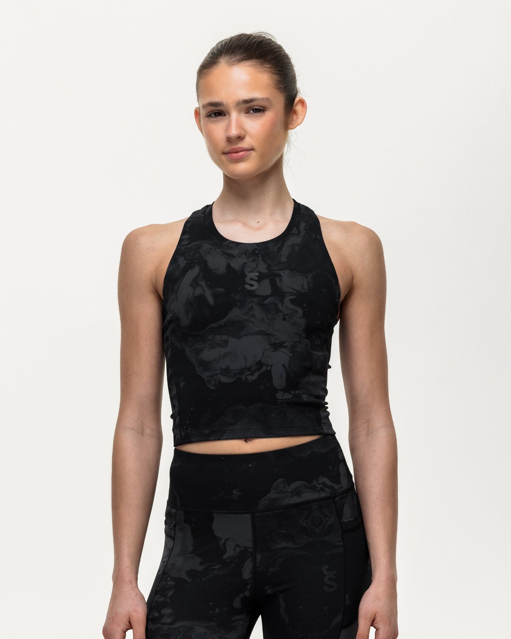 Training Crop Tank - Slate Marble