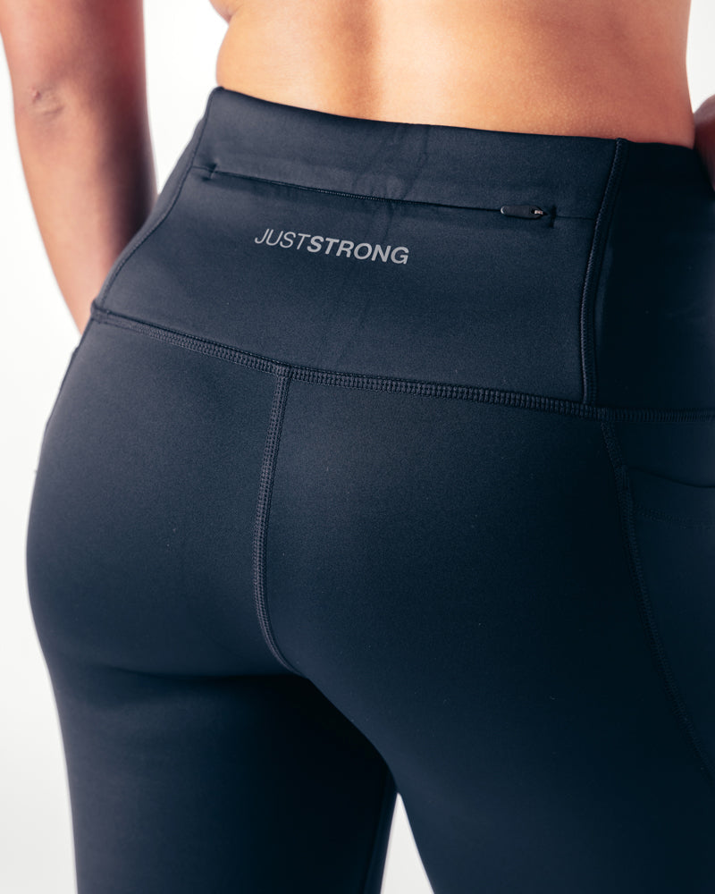 High Rise 7/8 Genesis Leggings - Black Onyx