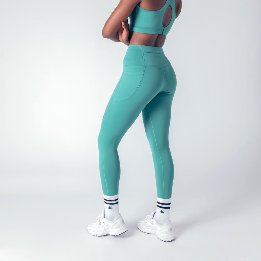 High Rise Genesis Leggings - Emerald Green