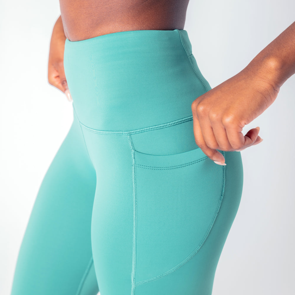 High Rise Genesis Leggings - Emerald Green