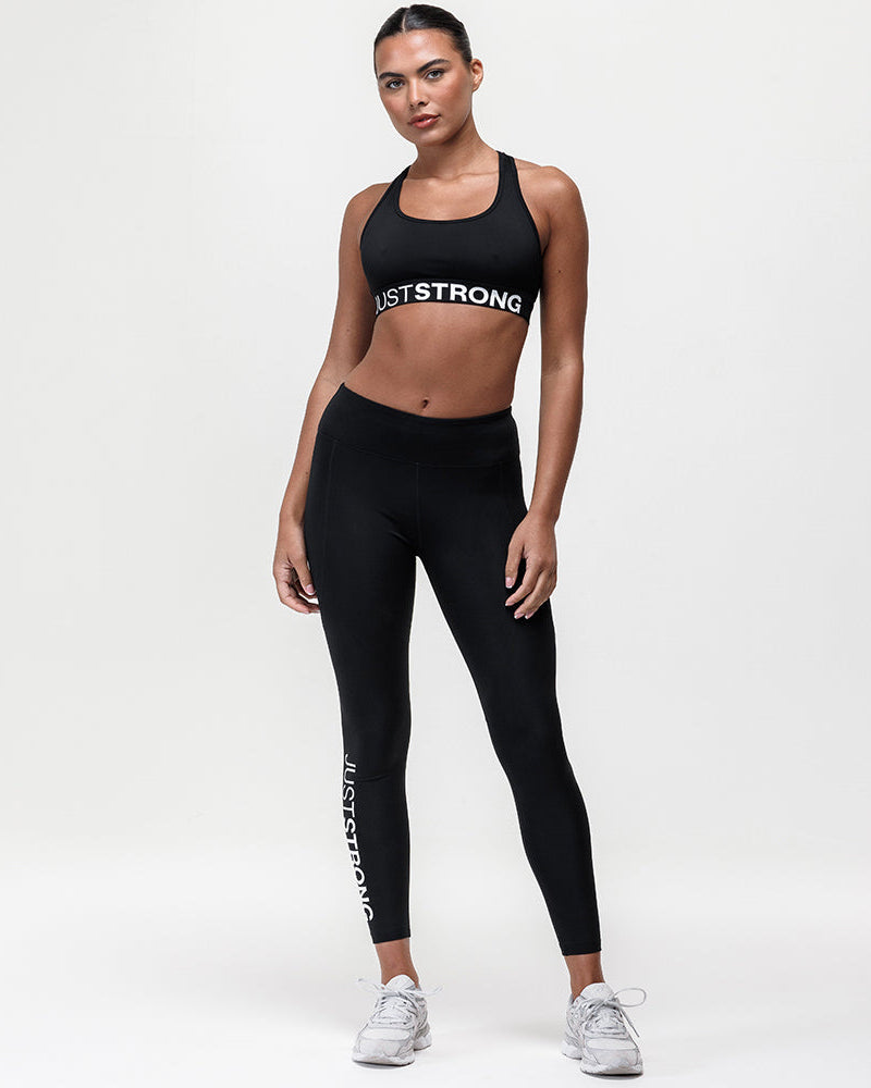 Motion Light Support Bra - Black