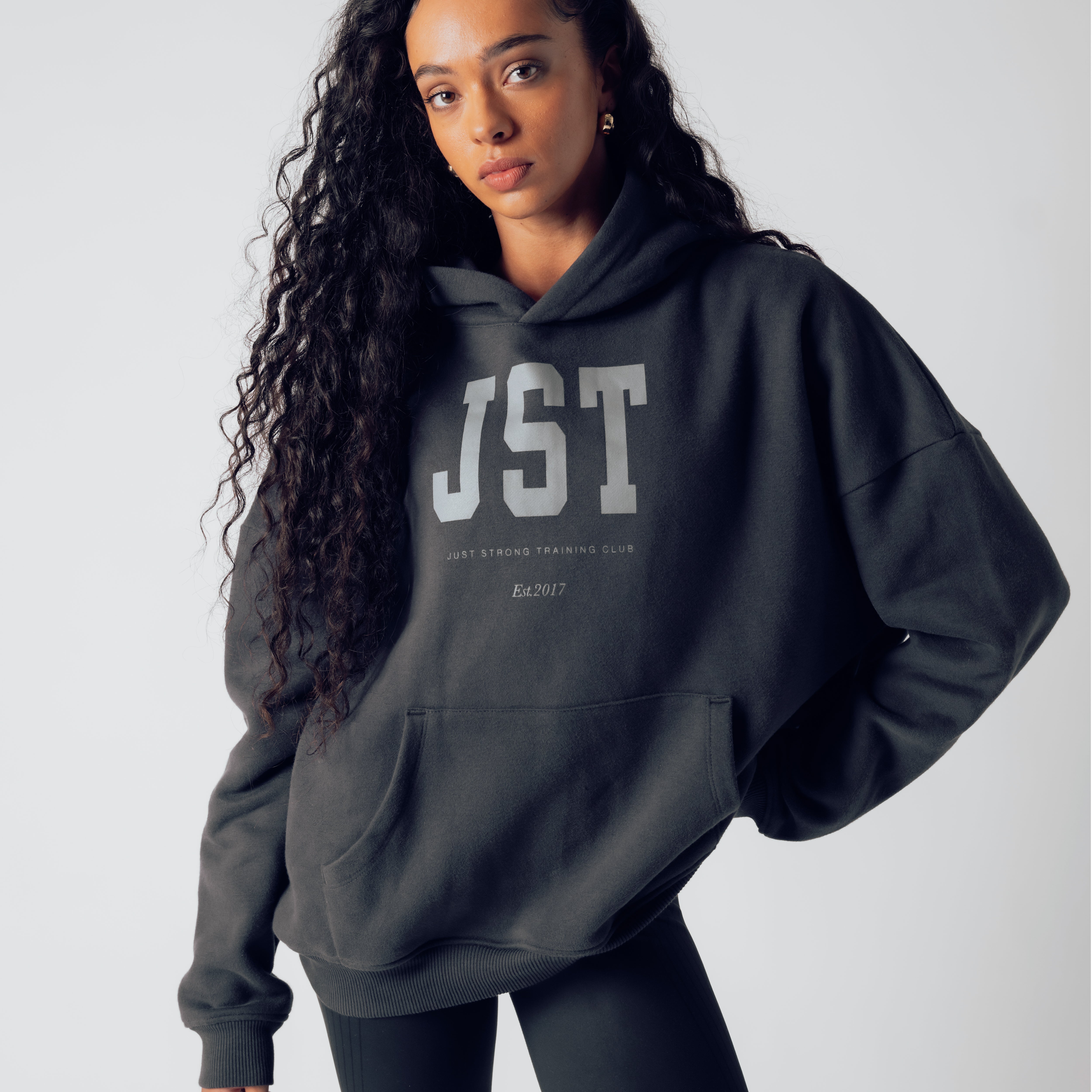 Training Club Oversized Hoodie - Washed Black